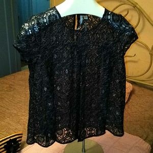 LC Floral Lace 💜💛Swing Top